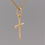 Thumbnail: Video preview of 9ct gold cross pendant against grey background