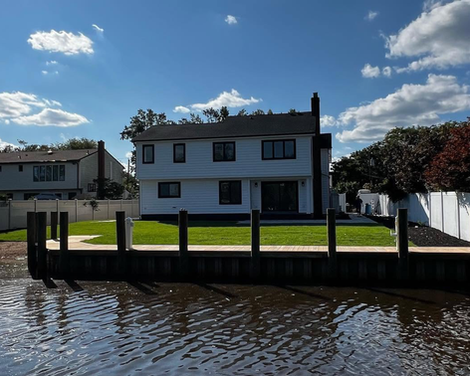 Waterfront home dock space