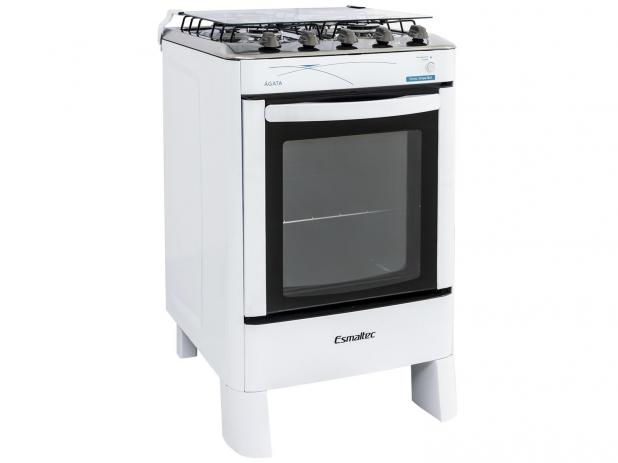 Miniatura: Fogão 4 Bocas Esmaltec Ágata - Acendimento Automático Branco