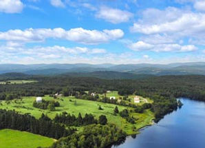 Drone photo of the land in Livingston Manor, NY