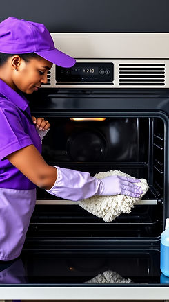 A black lady wearing purple cleaning uniform and deep cleaning an oven__edited.jpg