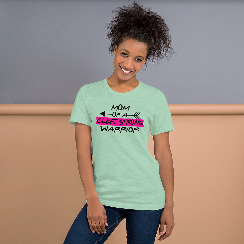Thumbnail: Mom of a Cleft Warrior - Short-sleeve t-shirt
