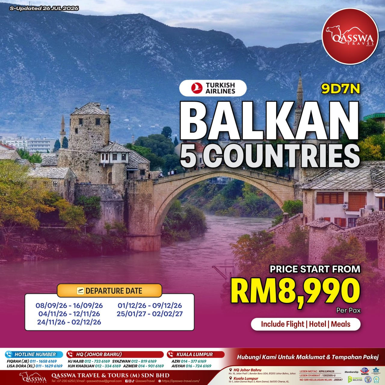 9D7N BALKAN 5 NEGARA