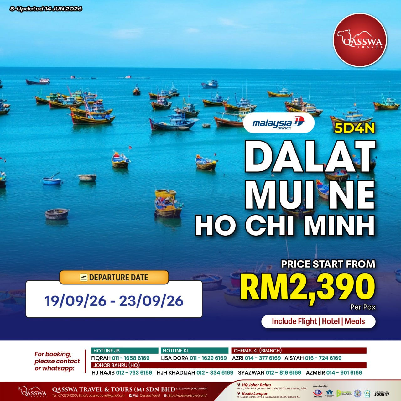 5D4N DALAT MUI NE HO CHI MINH