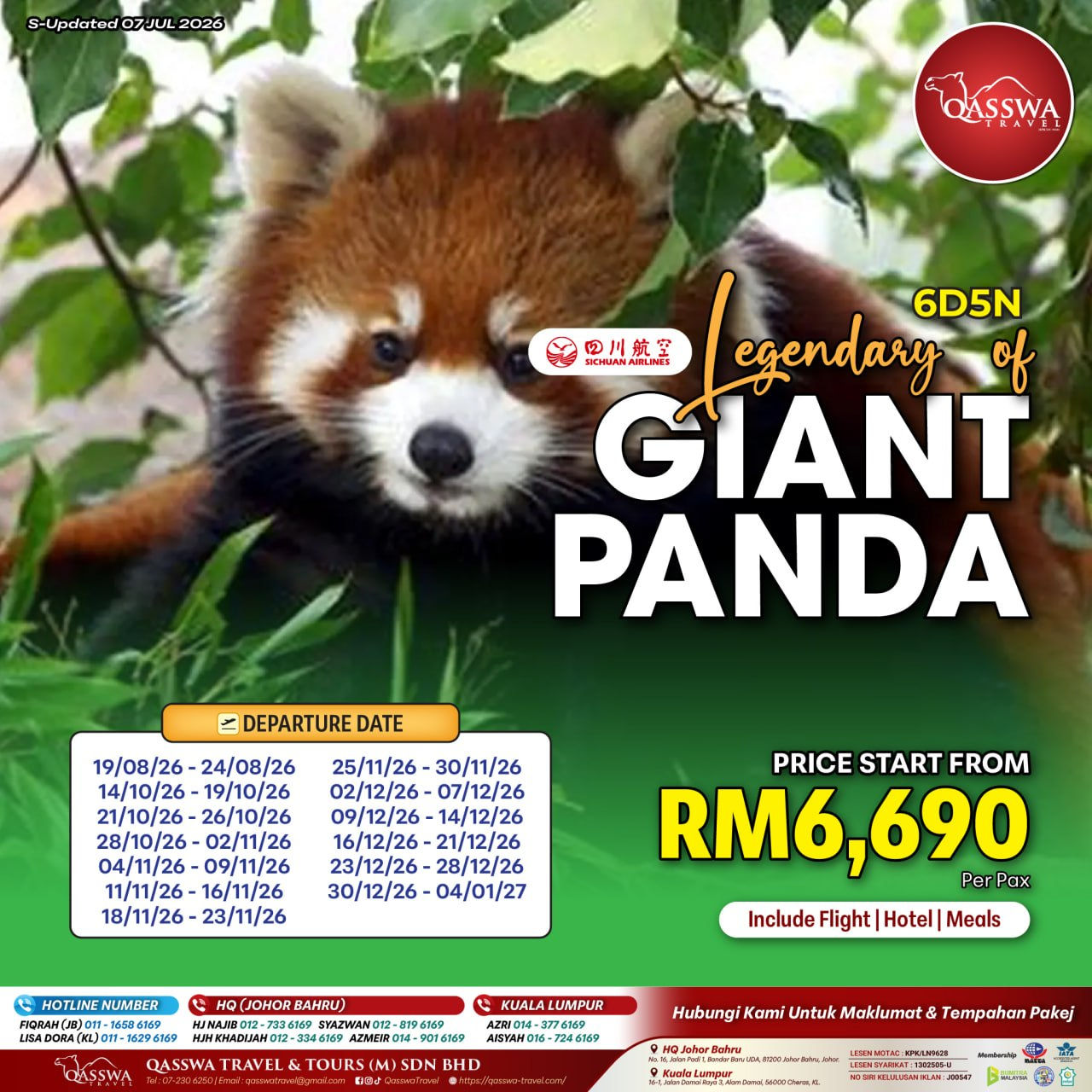 LEGENDARY OF GIANT PANDA 6D5N