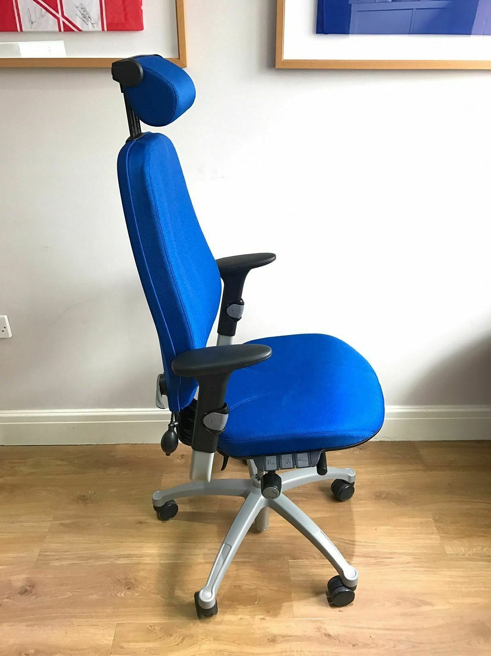 Thumbnail: Blue Range RH Logic 400 With Headrest Fully Ergonomic Office Task Chair