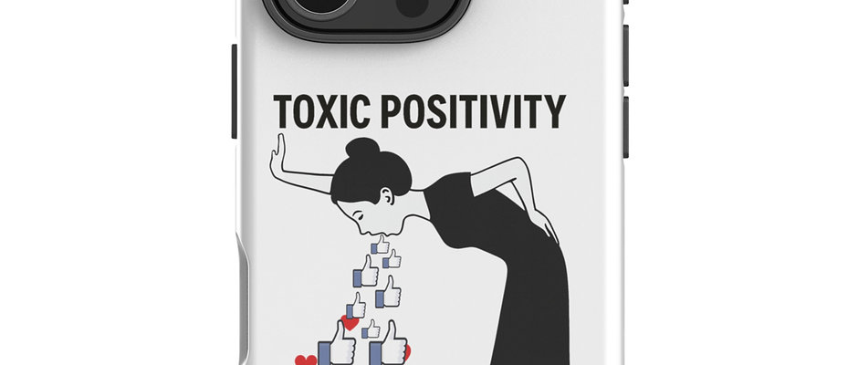 iPhone® Telefono dėklas „Toxic Positivity“