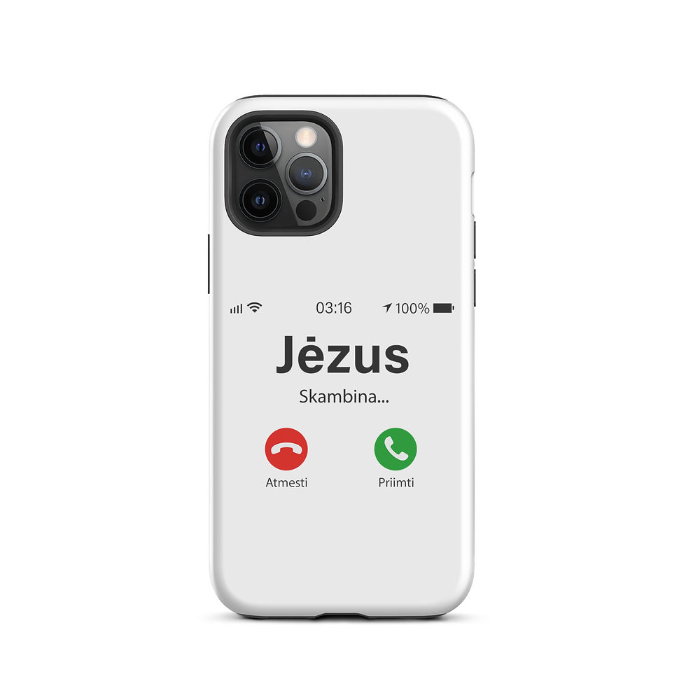 Thumbnail: Jėzus skambina iPhone® dėklas 