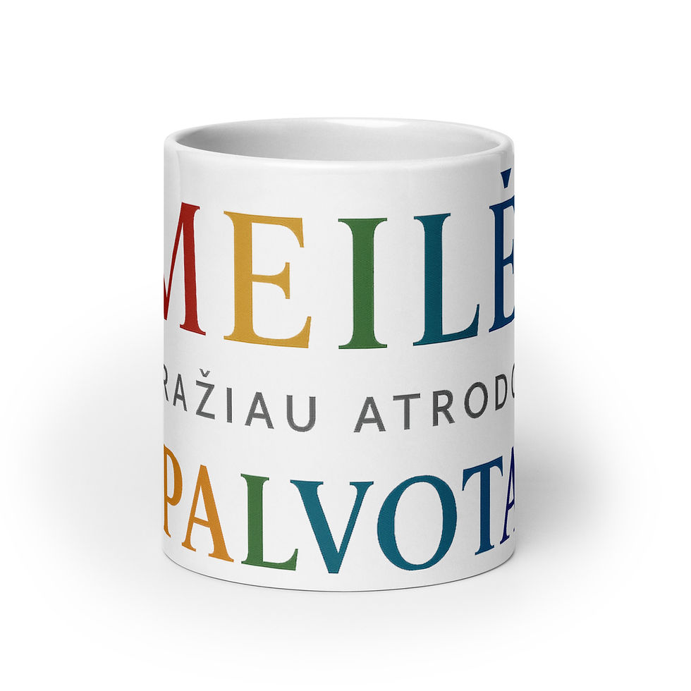 Miniatiūra: Meilė gražiau atrodo spalvotai Puodelis 