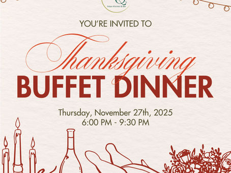 Thanksgiving Buffet Dinner 27/11