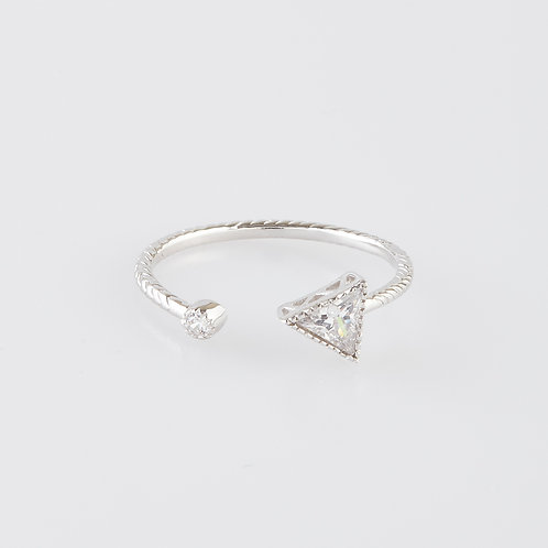 Triangle Crystal Ring
