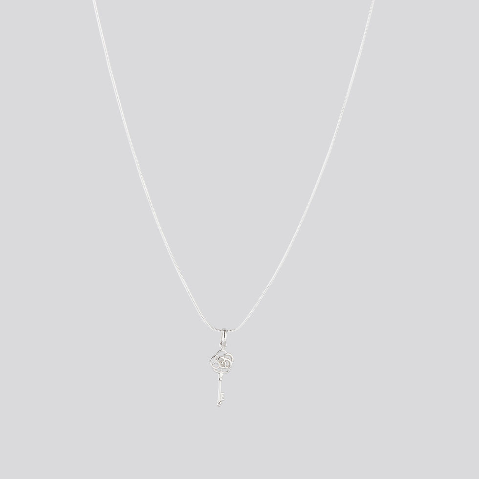 Flower Key Necklace