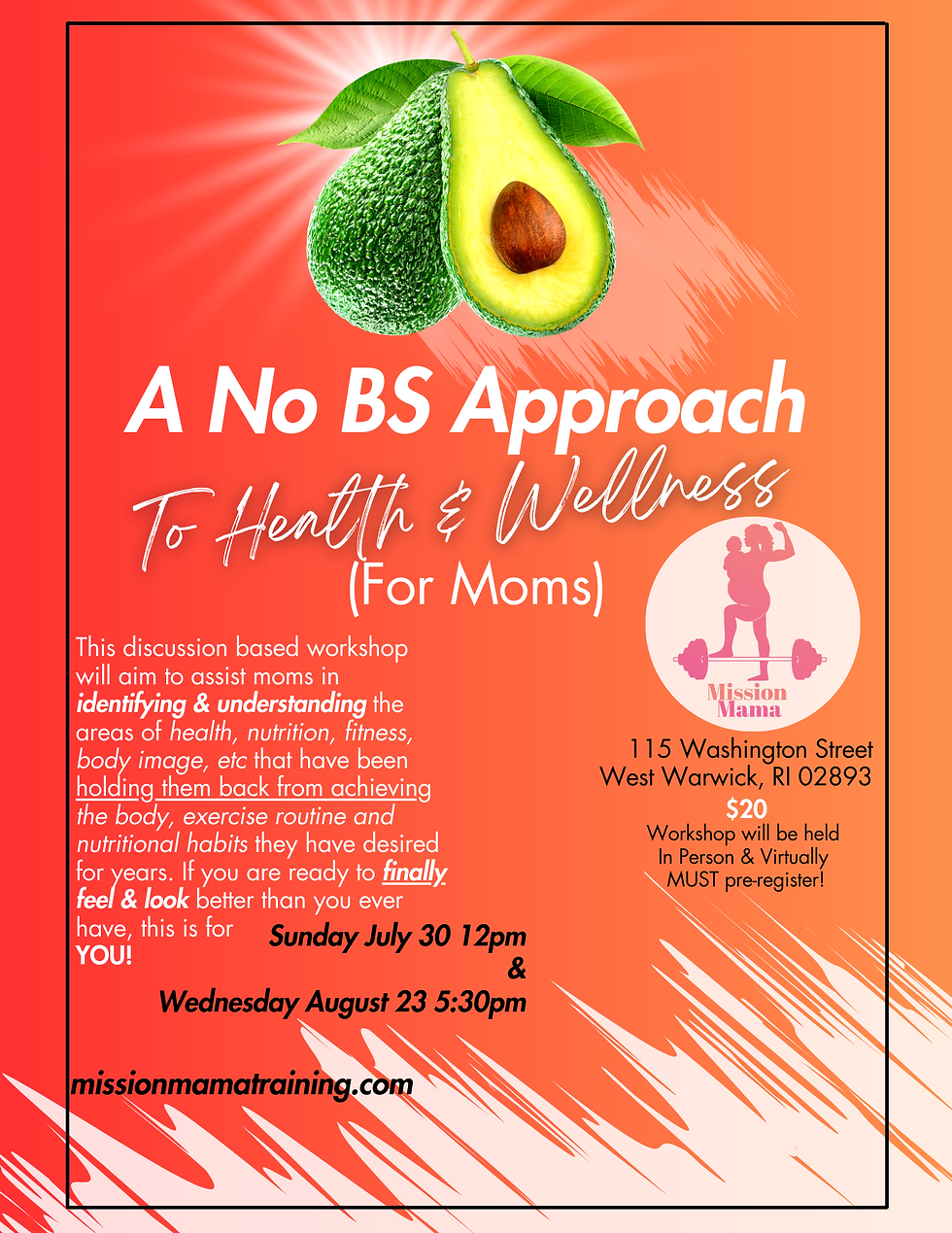 A No BS Approach to Health & Wellness Workshop for Moms