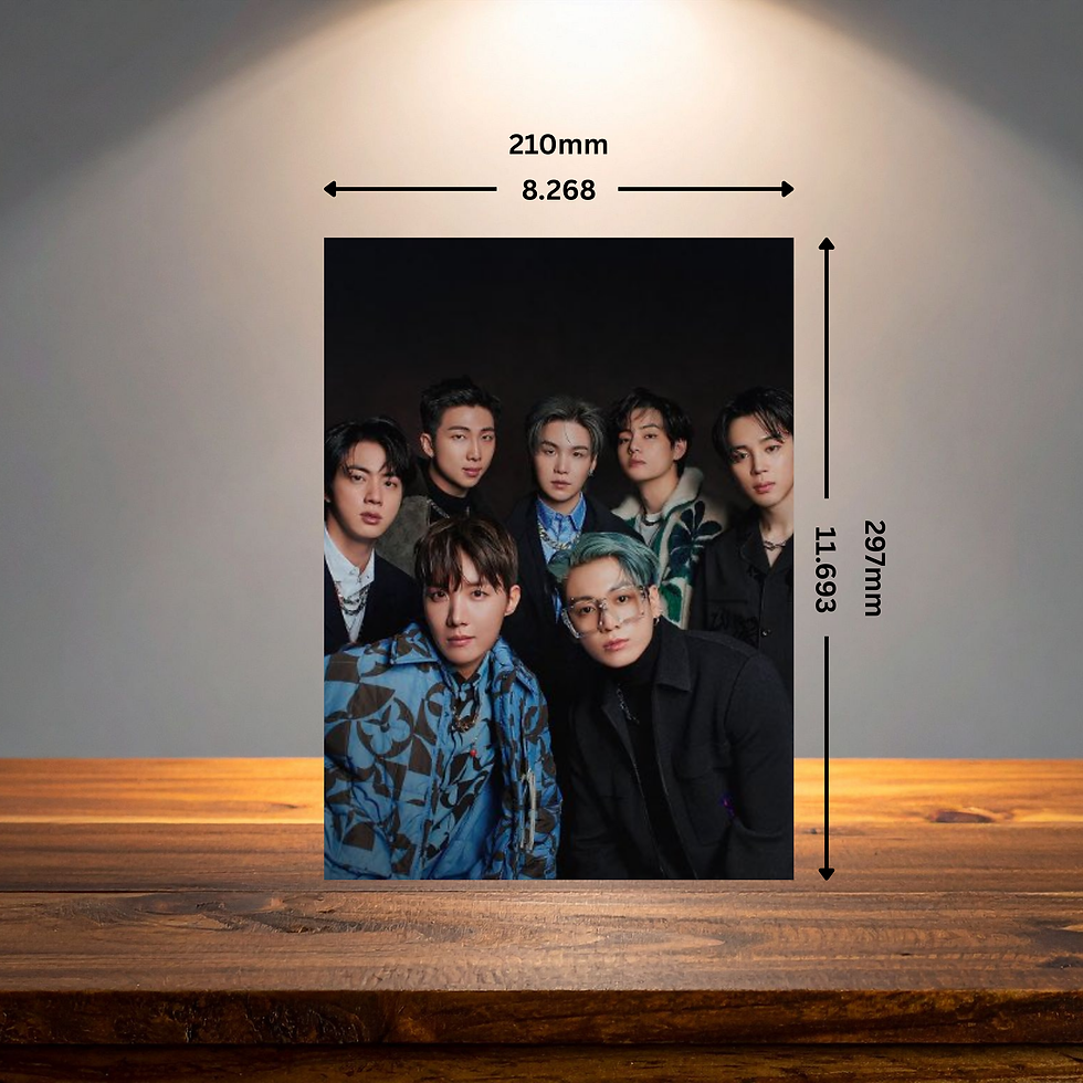 Thumbnail: Stylish K-Pop Inspired Group Poster | Modern Music Idol Wall Art