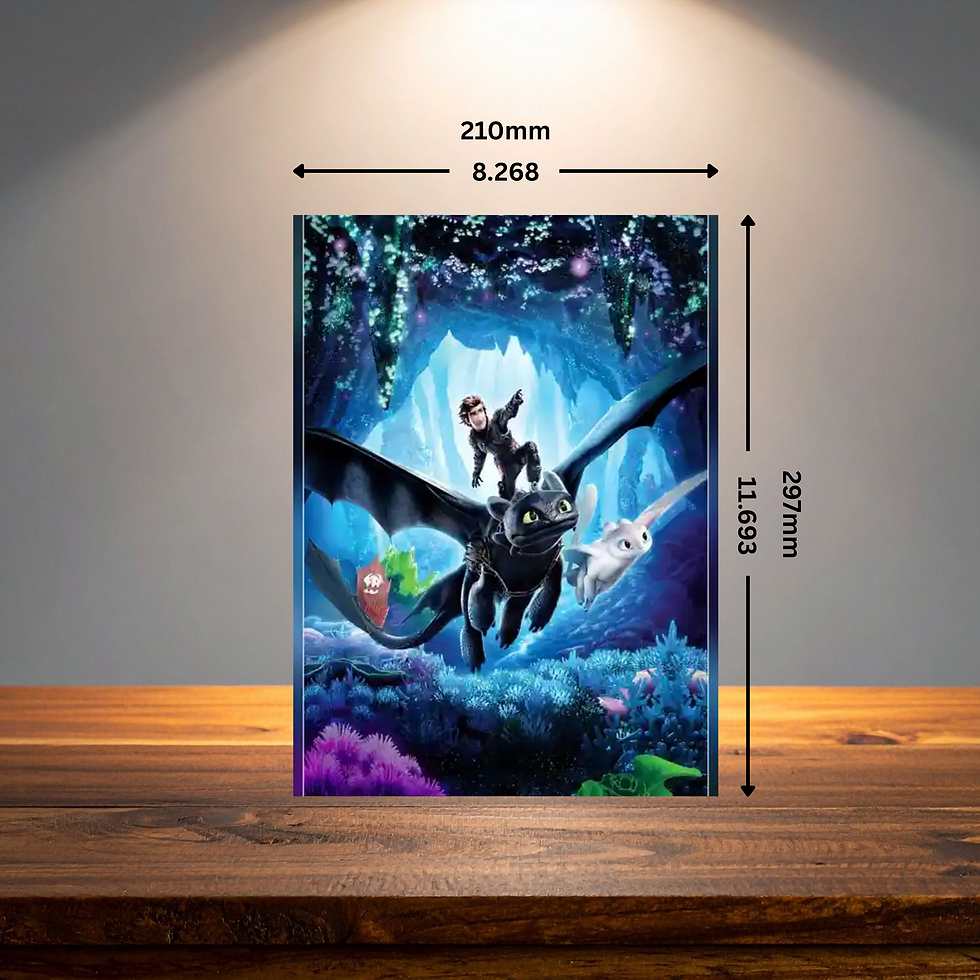 Thumbnail: Epic Dragon Rider Fantasy Metal Poster | Adventure Mythical Wall Art Decor