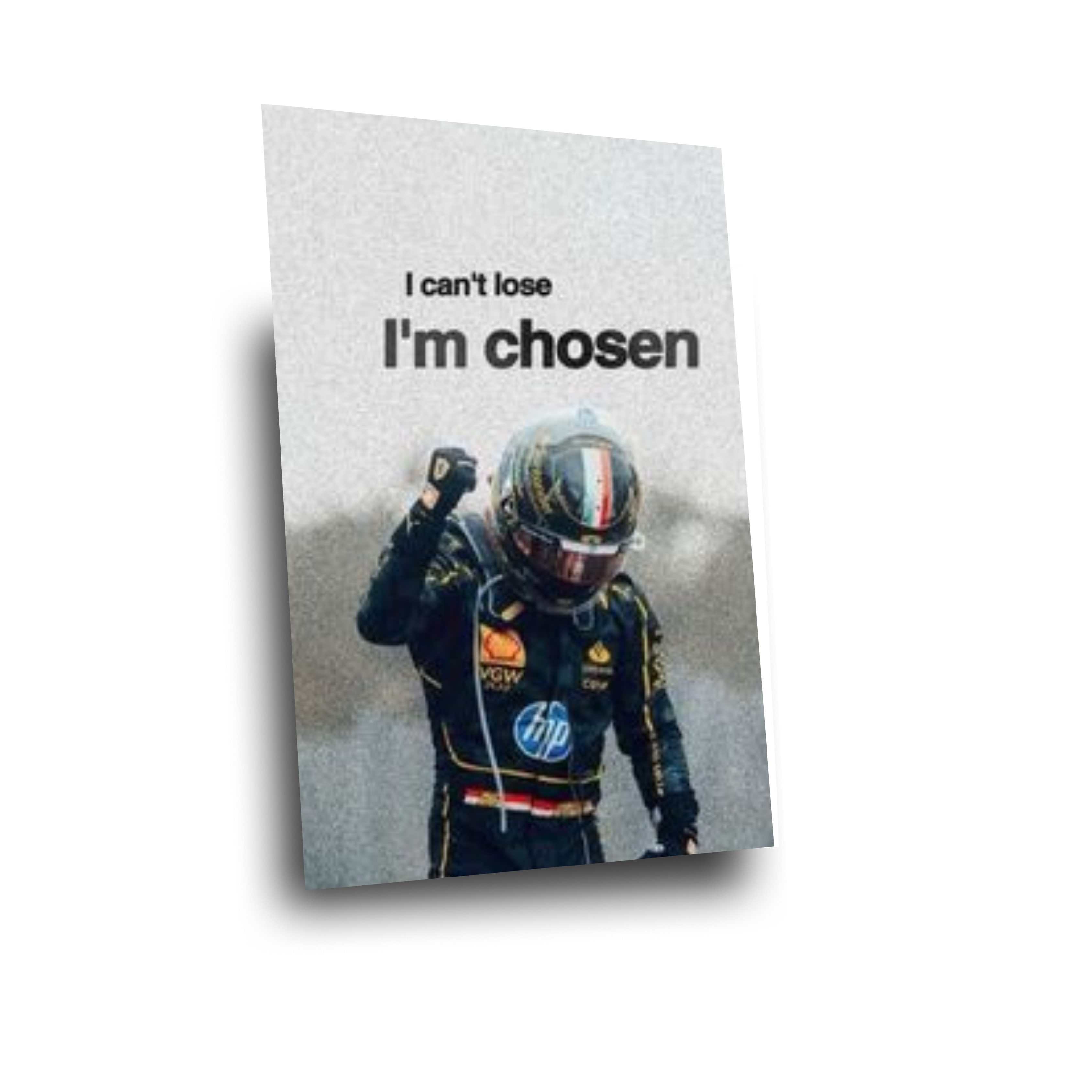 I’m Chosen – Gabriel Bortoleto Racing Motivation Metal Poster | F2/F3 Motorsport