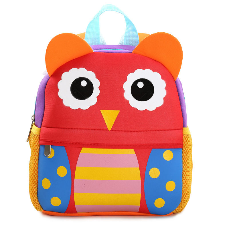 Thumbnail: New 3D Animal Children Backpacks Brand Design Girl Boys Backpack
