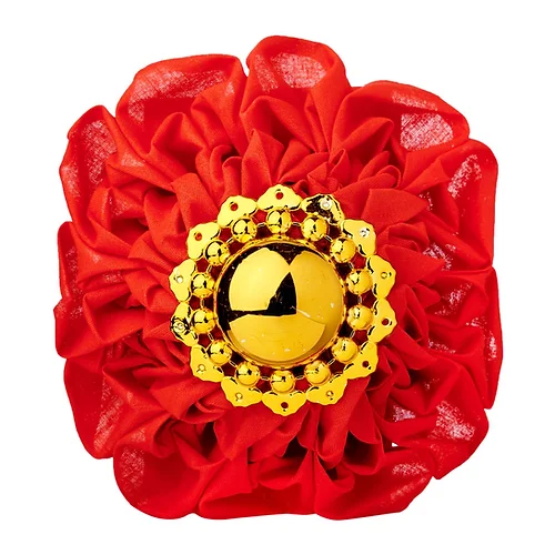 Jpf Red Cloth Flower Ball 12 Cm Jpg Joss Paper Factory
