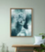 graceful truth spiritual abstract art by OKP-Art Ola magnolia amazonite