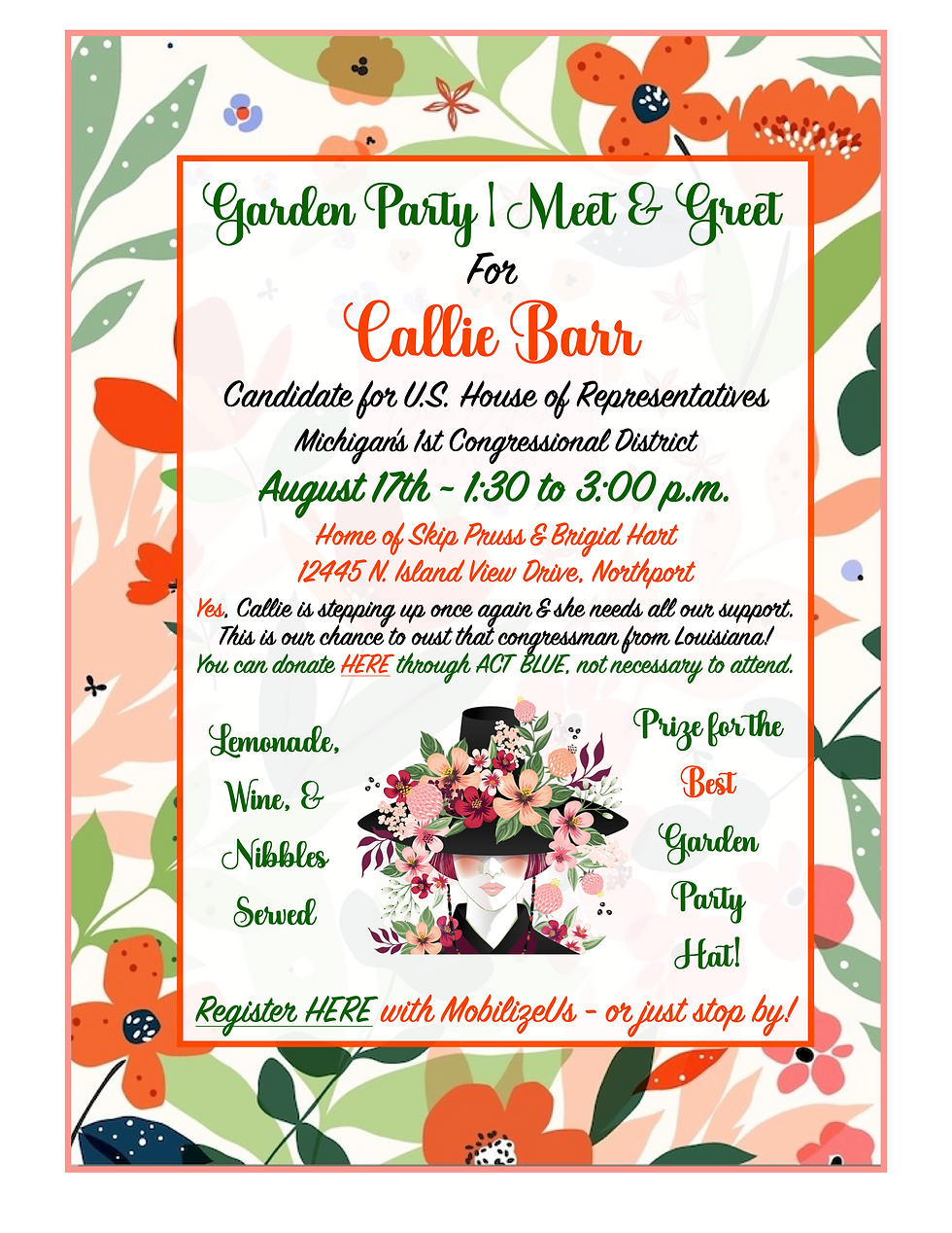 Meet and Greet Callie Barr Garden Party