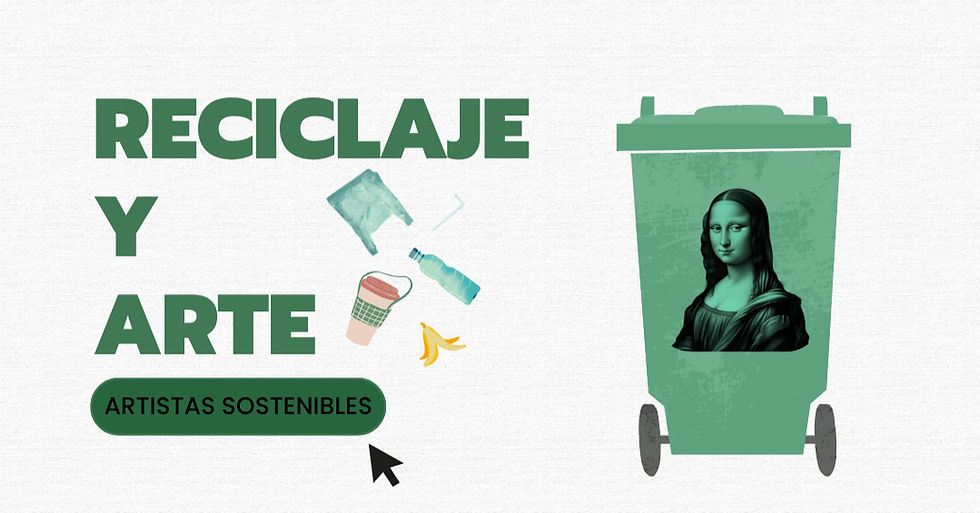 Artistas sostenibles promueven el reciclaje a través de su arte