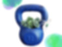 Kettlebell de cerâmica, para decorar seu ambiente de treino, pode ser como vaso, ccomo porta canetas, etc.