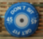 Almofada de anilha Azul