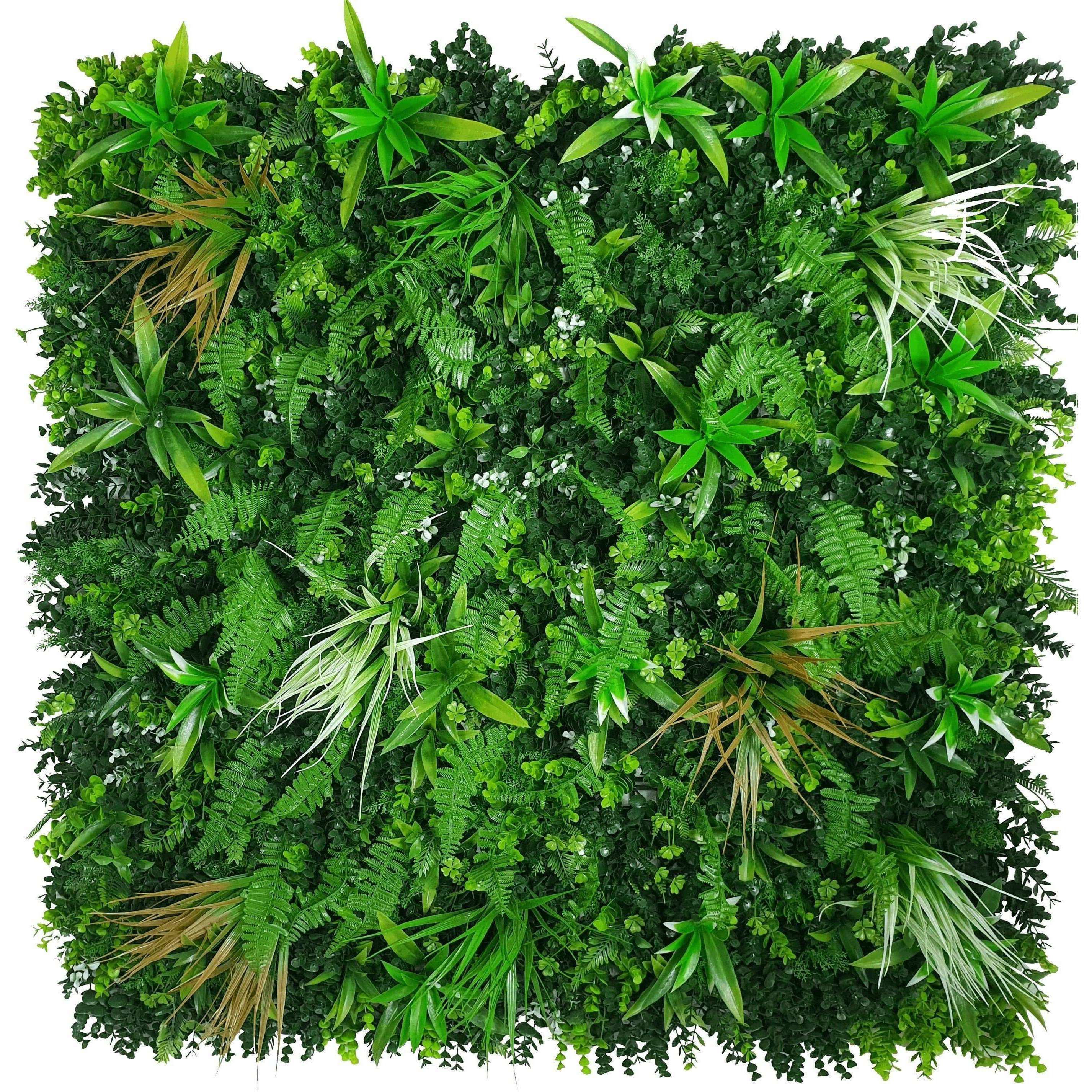 Sample -Wild Tropics Artificial Vertical Garden Panel (25cm X 25cm)