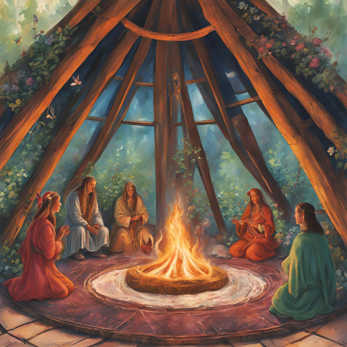 Schamanische Zeremoie