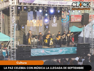 LA PAZ CELEBRA LA LLEGADA DE SEPTIEMBRE ENTRE MÚSICA Y BAILES.