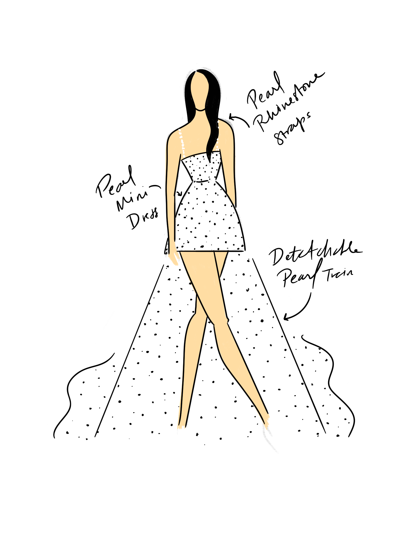 50% Down Payment Pearl Mini Dress