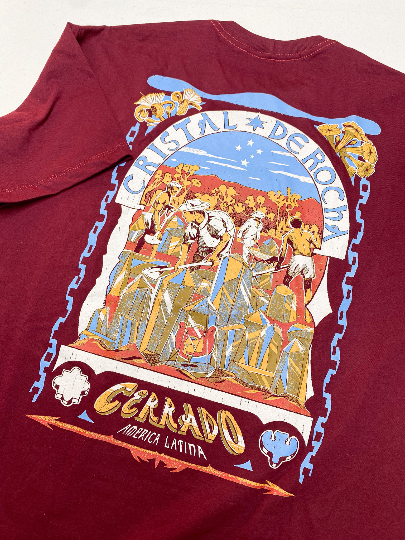 CAMISETA CRISTAL DE ROCHA BORDÔ