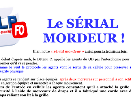 Prison de Bourg-en-Bresse : Le Sérial Mordeur !