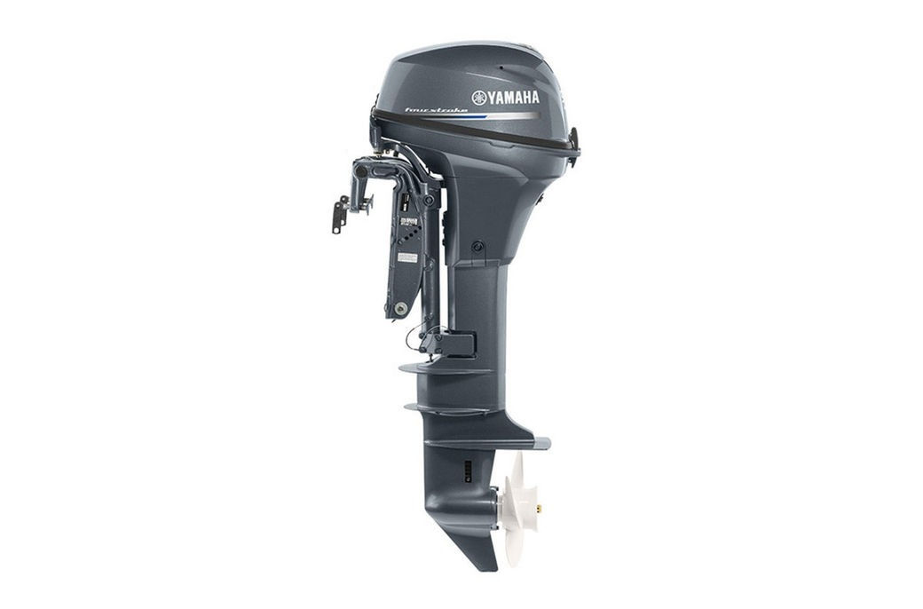 Yamaha 9.9 HP High Thrust Outboard, Remote Electric Start, 25-inch Shaft