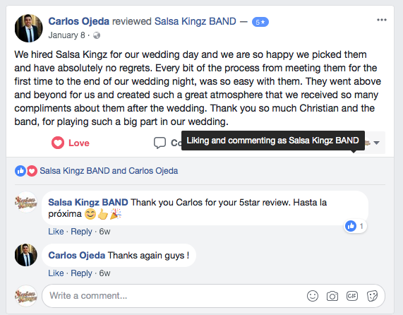 Testimonial January 2018