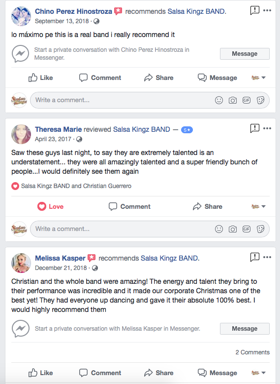 Salsa Kingz Testimonial
