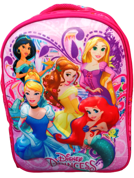 Miniatura: Mochila Diseño PRINCESS alto relieve Tamaño EXTRA OFICIO con triple división