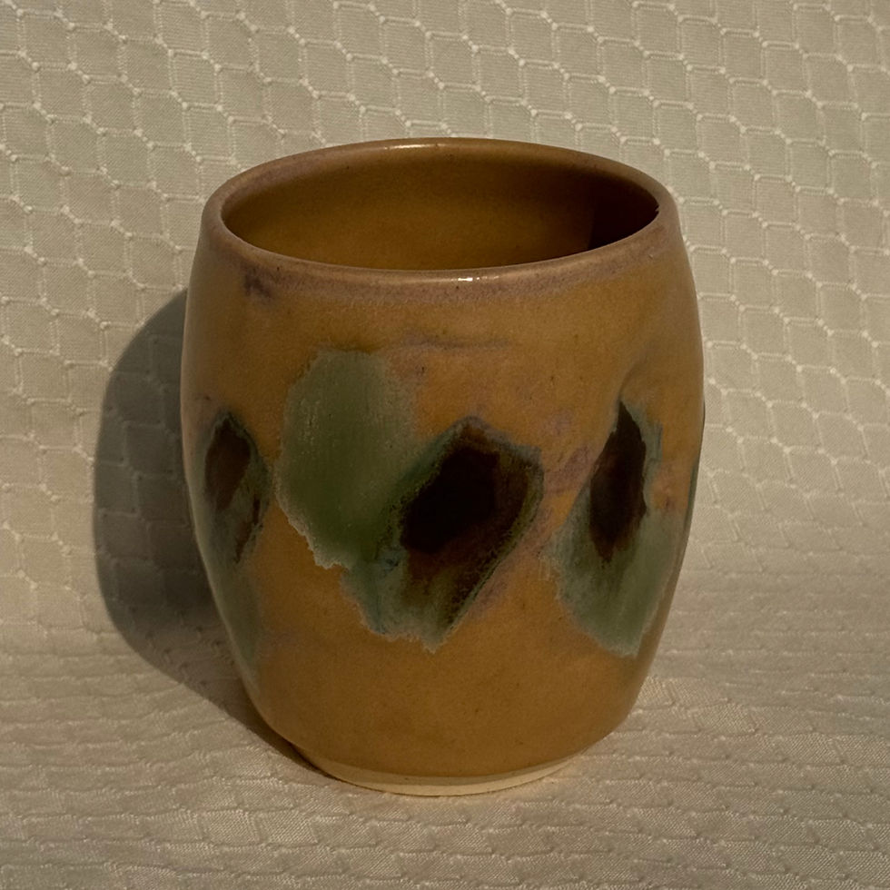 Thumbnail: paw dimpled cup · golden abstract