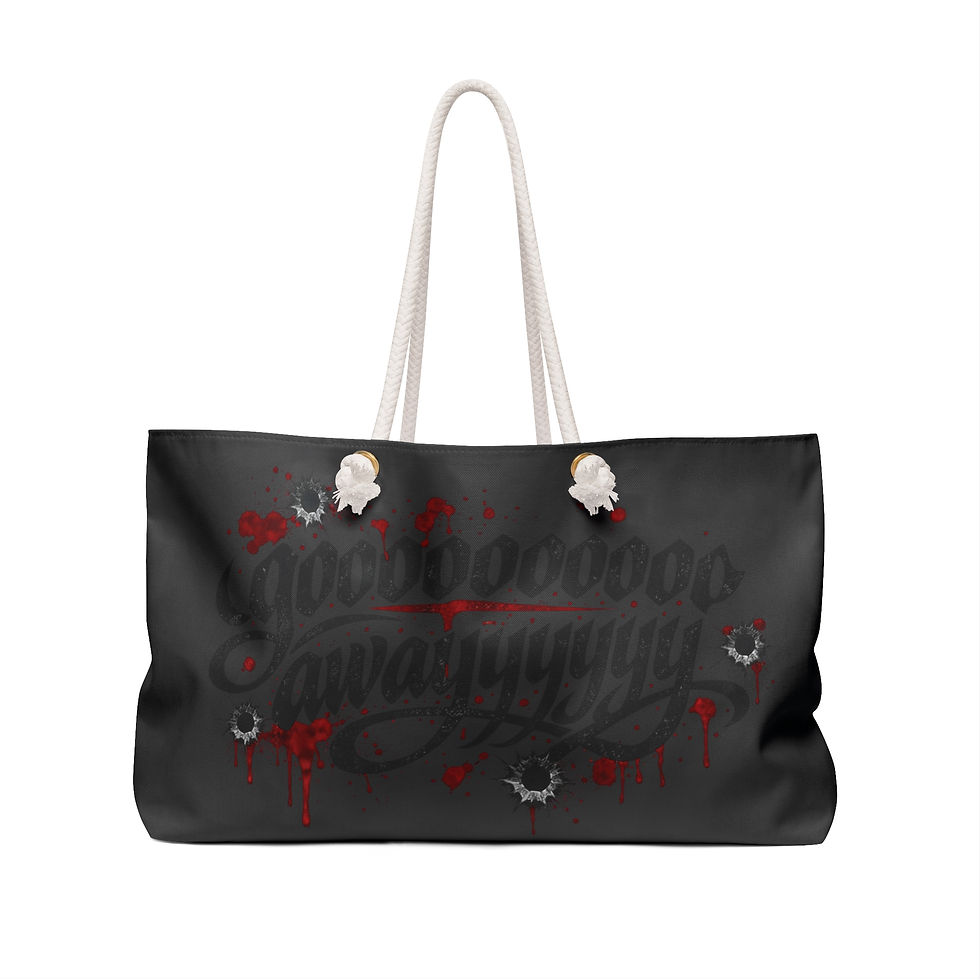 Thumbnail: Getaway Bag Weekender — Horror Bloody Handprint Travel Tote
