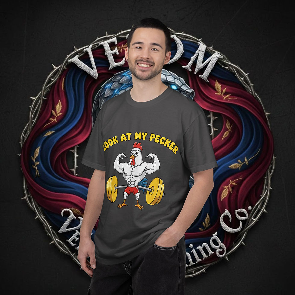 Thumbnail: Look At My Pecker Chicken Weightlifting T-Shirt