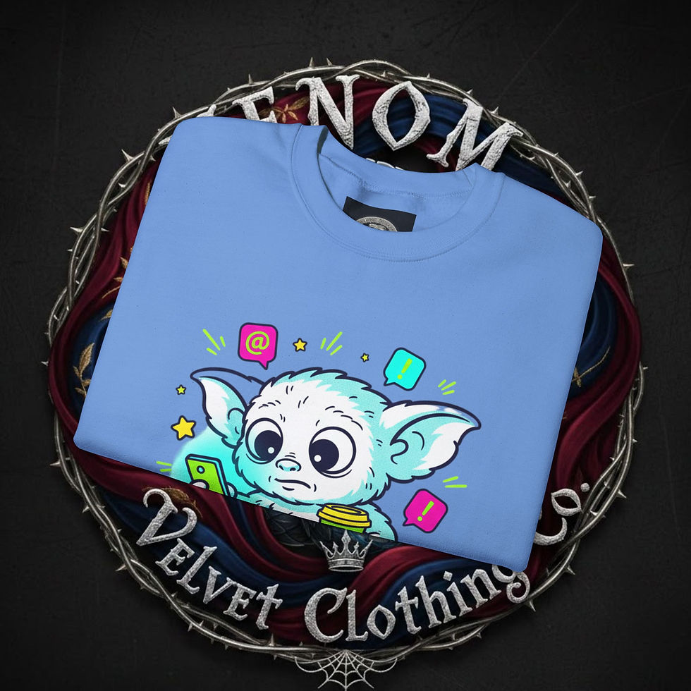 Thumbnail: Overstimulated Cute Gremlin Sweatshirt | ADHD meme, sensory overload