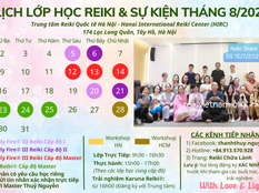 🗓📍[LỊCH LỚP HỌC REIKI & SỰ KIỆN THÁNG 8/2022]