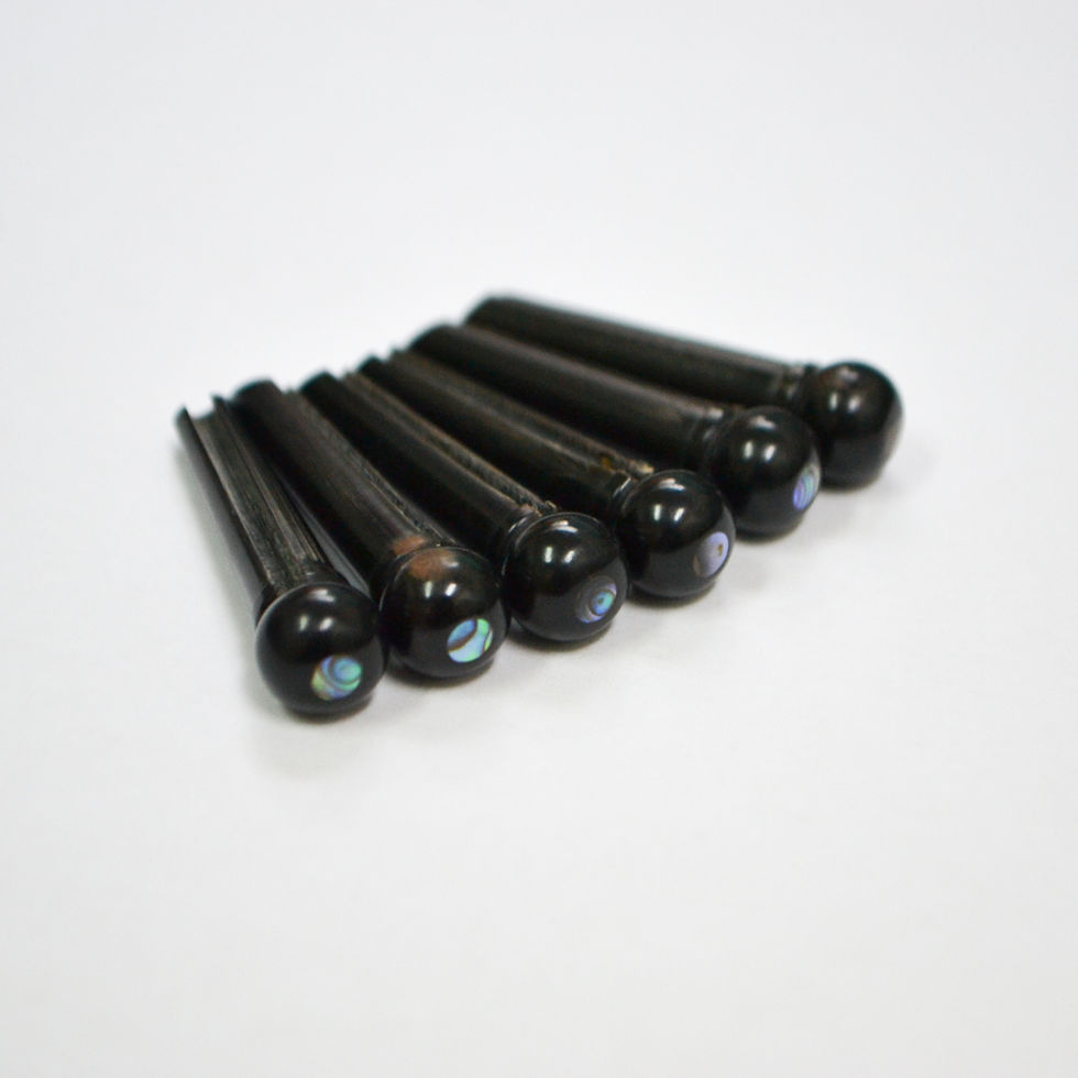 Birdland オリジナル ブリッジピン 水牛角＆アバロンドット ラージ 5.9mm