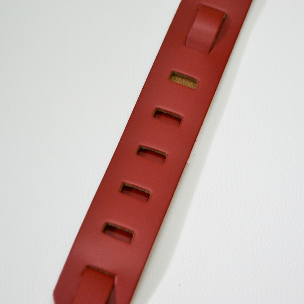 サムネイル： John Pearse SKINNY Strap Red Leather