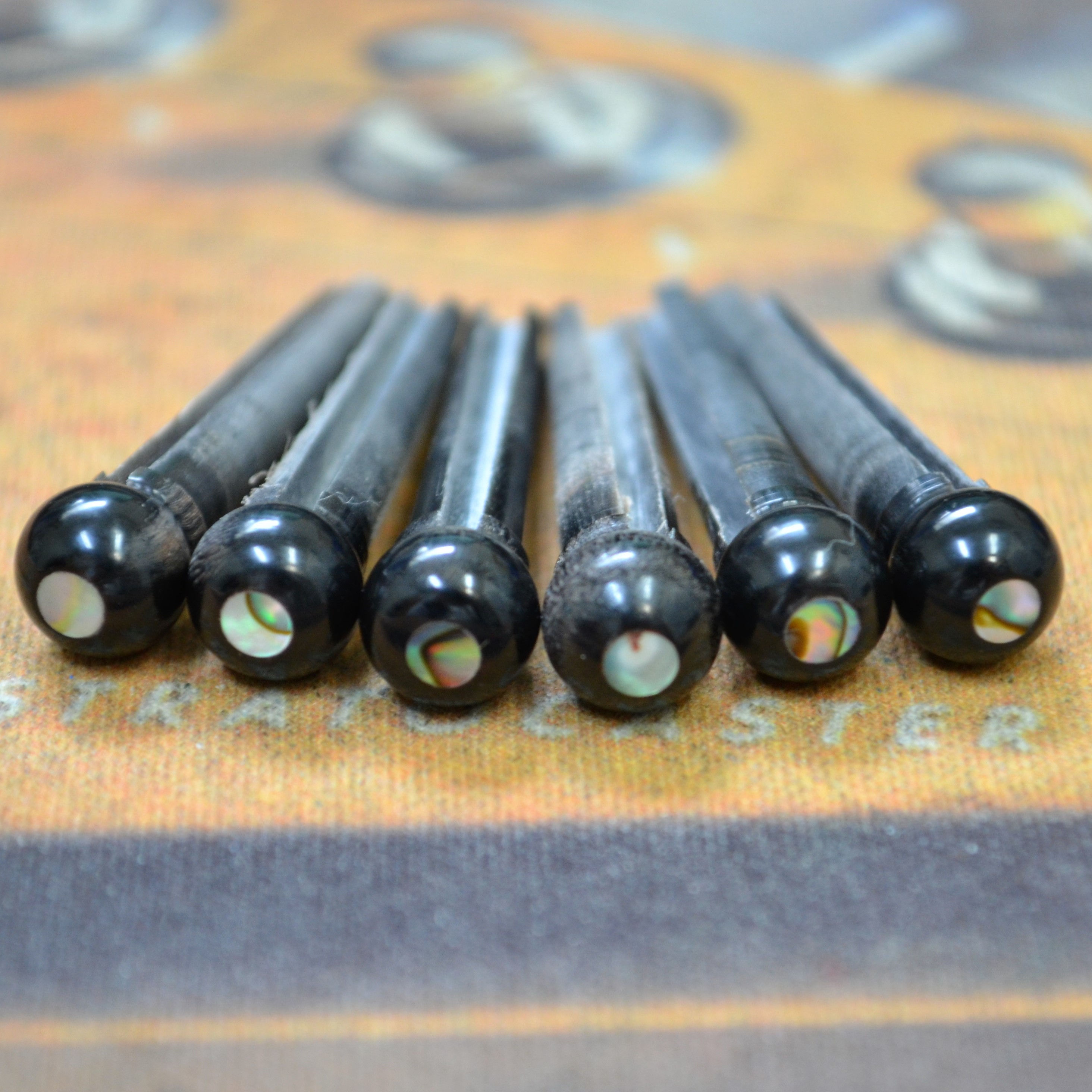 Birdland オリジナル ブリッジピン 水牛角＆アバロンドット