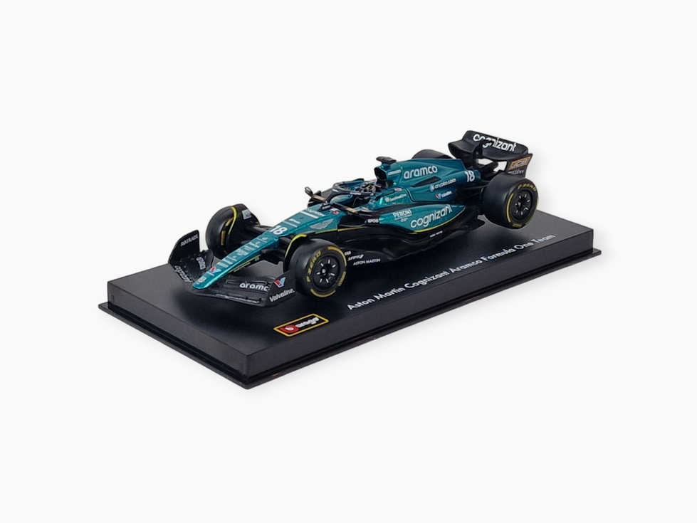 AMR23 | Aston Martin L. Stroll con casco e teca