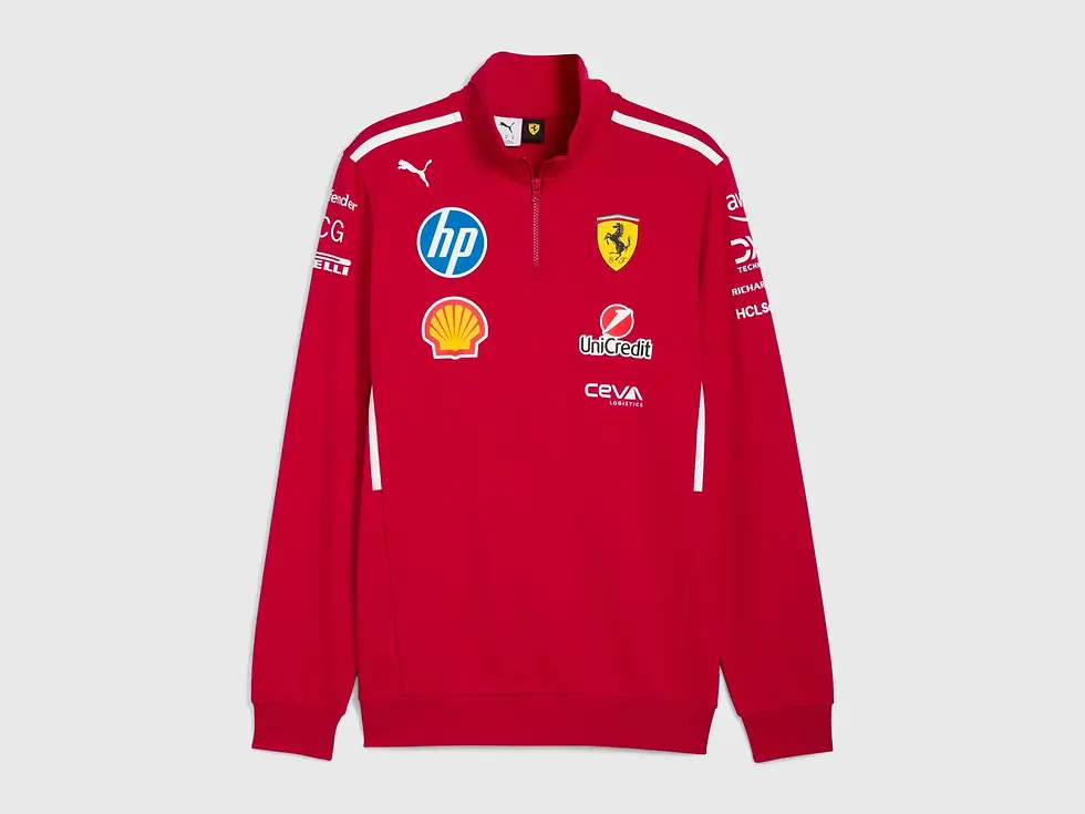2025 - Felpa Team 1/2 zip - Puma per Scuderia Ferrari HP