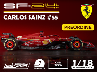 AUSTRALIAN GP | SF-24 CARLOS SAINZ CON PILOTA E TECA