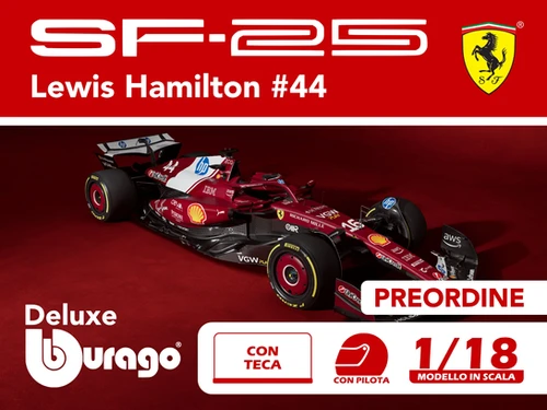 Modellino Ferrari Sf-25 Lewis Hamilton Bburago Ferrari SF-25 F1 2025 #44 Hamilton | Modellino Diecast Scala 1:43 Con Teca, Casco E Basetta - Licenza Ufficiale Modello Diecast Con Teca Modellino Ferrari Sf-25 Lewis Hamilton Bburago Ferrari SF-25 F1 2025 #44 Hamilton | Modellino Diecast Scala 1:43 Con Teca, Casco E Basetta - Licenza Ufficiale Modello Diecast Con Teca