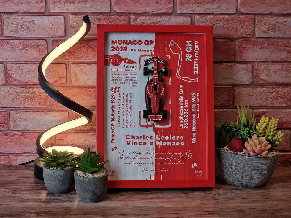 Quadro S. Deluxe | C. Leclerc Monaco 2024 - Rosso